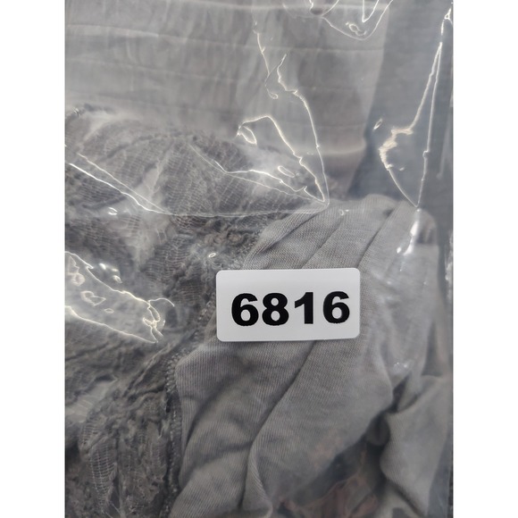 Soft Surroundings Skirt Women Petite medium Gray Flowy Boho maxi Scalloped Lined - Picture 10 of 10